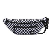 Vans Polyester One Shoulder Crossbody Sling Bag, Fanny Pack Unisex Black & White VN0A3NG756M1 One Size VN0A3NG756M1/VN0A3NG756M