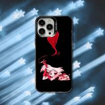 A-Angel Dust Monster Phone Case For iPhone 16,15,14,13,12,11,8,7,Pro,Max,Plus,Mini,XS,SE Black Matte Hard iPhone12