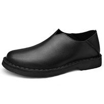FashionGenuine Leather Mens Shoes Casual Male Loafers Driving Soft Leather Shoes Man Flats Comfortable Moccasins Shoes for Men 38 juoda
