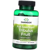 Tribulus Extract, Full Spectrum Tribulus Fruit 500, Swanson 90caps (08280014) 90caps