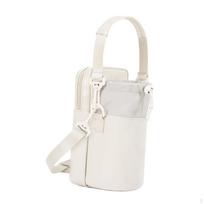 Water Bottle Carrier Bag Pouch Holder Camping Bike Gift Portable with Strap Phone Pocket balta