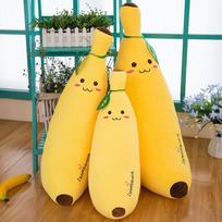 Minkšta pūkinė medvilninė banano pagalvė-antklodė kūrybinga didelė vaisinė minkšta lėlė skudurėlinė lėlė miego pagalvė 35cm