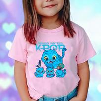 Kpop Demon Hunters Children's Clothing Short Sleeve Pink T-shirt Kpop Demon Hunters Tiger Harajuku Tshirt for Boys Girls Gift 100