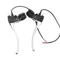 2pcs Bike Brake Levers Aluminium Alloy Left Right Hand Brake Power Failure Hand Brake Lever for Electric Bike Scoooter sidabras