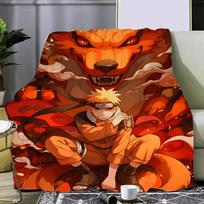 Karštas Japonijos Anime Spausdintas pledas Pikniko pledai Šiltas pledas Minkštas ir patogus N-NarutoS Pledas Namams Kelionėms Gimtadienio Dovana 30x40in