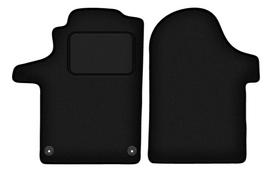 Black front floor mats for: Mercedes Vito W447 delivery van (2014-)