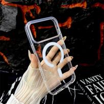 Originalus Magsafe magnetinis belaidžio įkrovimo dėklas, skirtas iPhone 17 Air 16 15 14 13 12 11 Pro XS Max Mini XS XR Plus, skaidrus dangtelis iPhone XR