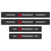 Peugeot automobilio durelių plokštelė Anglies Pluošto slenksčio apsauga Lipdukai Peugeot 206 307 308 3008 207 208 407 508 2008 Automobiliams ruda