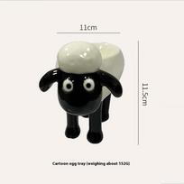 Little Lamb Dog Egg Tray Cartoon High-Temperature Resistant Ceramic High-End Home Decoration Creative Jewelry Storage