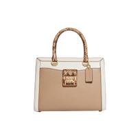 Coach Grace 23 Fashion Zipper Closure Pebble Leather And Snake Print Leather Shoulder Crossbody Tote Bag Medium Women Handbags CD484-IMTAP Basic Set (Bag+Dust Bag)
