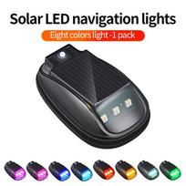 TCYATO RGB LED Stroboskopiniai žibintai Saulės energija varomi Lėktuvo Orlaivio Sraigtasparnio Įspėjamieji Žibintai Belaidis Šviesos LED Blykste Automobiliui 8 Colors