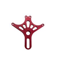 84mm Dual Rear Brake Caliper RPM Bracket Adapter for 220mm Disc Motorcycle Dirt Bike  Accessories Crab Caliper Modification raudona