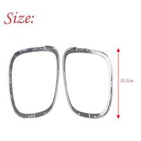 1 Pair Chrome Tail light Trim Ring Cover Decor Lamp Frame Styling For BMW Mini Cooper F55 F56 F57 2014-2021 Car Accessories