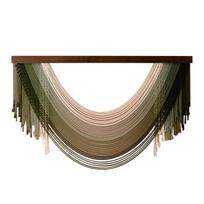 100x70cm/100x60cm Bohemian Style Handwoven Arc-shaped Tapestry Bedroom Living Room Fringe Background Wall Hanging Decor as shown
