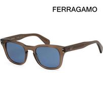 Sunglasses SF1057S 232 Translucent Brown Horn-rimmed Blue Tinted Lenses Fashion