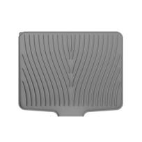 1pcs Silicone Dish Drying Mat Drain Pad Kitchen Pan Tableware Coaster Glasses Home Kitchen Table Accessories Dish Drying Mat pilka spalva