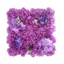 1PC Silk Rose Flowers 3D Backdrop Wall  Artificial Flower Row Stage Backdrop Layout Wedding Baby Shower BirthdayParty Home Decor 35x35cm