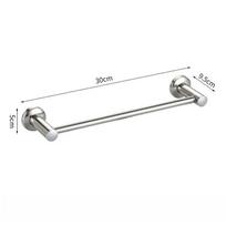 Wall Mounted Towel Rack Shelf  Stainless Steel Stainless Steel Double Towel Bar Brushed Bathroom Towel Holder Accessories