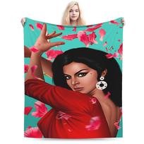 Lola Flores Cozy Blankets  Funny Travel Bedding Throws Couch Chair Flannel Bedspread Sofa Bed Cover 75x90cm
