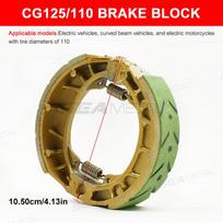 SEAMETAL Motorcycle Brake Pads Shoes Pedal Drum Brake Shoe Block 110 Brake Pad CG125 Motorcycle Tricycle 130 GS125 Accessories CG 125 110