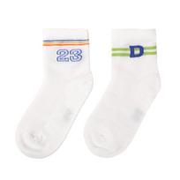 Dr. Kong Kids' Colorful Casual Mid-Calf Socks (2-Pair Set) 5-6 Years (M) 27-30