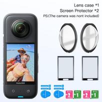 Lens Guard for Insta360 X3 Accessories Screen Protector Silicone Case Cover Mini Storage Bag Protective Frame for Insta 360 X3 for Insta360 X3