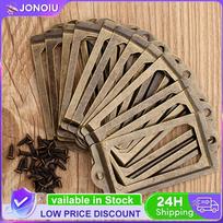 12pcs File Name Card Holder Antique Brass Brass Label Holders Vintage Portable Multi-function  Convenient for Drawer Box China Mainland