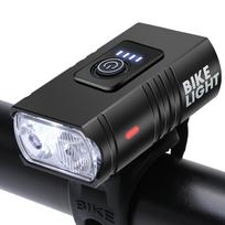 MTB Bike Front Rear Light Set Rechargeable Power Display Headlights Easy to Install Bicycle Warning Taillights for Riding Safety juoda