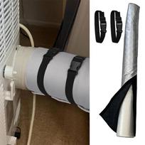 Portable Air Conditioning Hose Insulation Sleeve Air Conditioner Hose Cover With 2 Straps Mobile AC Exhaust Pipes Cover For Home China Mainland