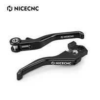 NICECNC For KTM SMCR 690 SMC R Enduro R 2024 Short Brake Clutch Lever For Husqvarna 701 SM Enduro Supermoto GasGas 700 SM/ES 24 juoda