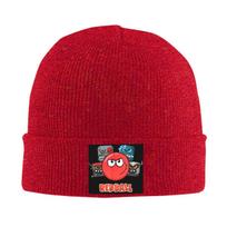 Red Ball   The Crew Warm Knitted Cap Fashion Bonnet Hat Autumn Winter Outdoor Beanies Hats for Unisex Womenx Adult One Size