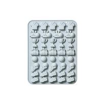 Boulingo šokolado forma 39 ertmės Boulingo silikoninė forma Sporto tema Silikoninė saldainių forma , Boulingo forma želė, guminiams saldainiams, ledo kubeliams mėlyna