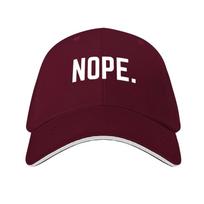 NOPE. Baseball Cap Golf Hat fun hats Funny hats Beach Girl Unisex's