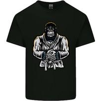 Jiu Jitsu Gorilla MMA Martial Arts Karate Mens Cotton T-Shirt Tee Top S įvairiaspalvis
