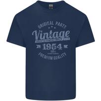 Vintage Year 72nd Birthday 1954 Mens Cotton T-Shirt Tee Top S įvairiaspalvis