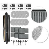 For Mova E40 Ultra and For Trouver E40 Ultra Vacuum Cleaner Replacement Kit 10 Mop Pads 6 Side Brushes 6 HEPA Filters China Mainland