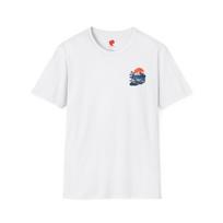 Hokusai Saw It Coming: The Great Mount Fuji Bottleneck T-shirt S įvairiaspalvis