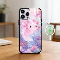 Cartoon C-Cute A-Axolotl Phone Case For iPhone 17/16/15/14/13/12/Plus/Pro/Max for Magnetic Wireless Charging iPhone13PRO