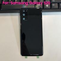 Stiklinis galinis dangtelis dėklams SAMSUNG Galaxy S20 Plus S20+ 8K telefonui, galinės baterijos durelės, telefono dangtelis, galinis dangtelis su įrankiu Black For S20 black