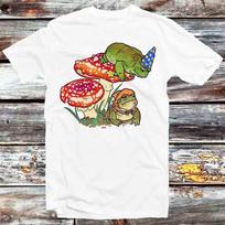 Frog Toad Fungi Witch Wizard Magic Mushroom T Shirt Mens Womens Tees Top B1365 M