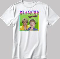 Blanche, The Golden Girls, Short Sleeve White-Black Men's / Women's T Shirt Mens Womens Tees Top G303 XL