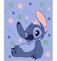Fleece pledas, Aloha - 130 x 160 cm - Disney Lilo & Stitch 130 x 160 mėlyna