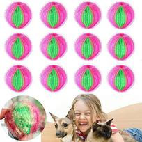 12 Pieces of Washing Balls, Washing Machine Balls, Anti Hair Ball Washing Machines, Reusable Washing Balls, Washing Balls, Washing Balls 15x15x3cm pink