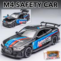 1/32 BMW M4 Superautomobilio Lydinio Automobilio Modelis su Atitraukiamu Mechanizmu, Garsu, Šviesa, Vaikų Dovanų Kolekcija, Diecast Žaislinis Modelis A469 juoda