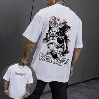Dragon Ball Z Vyriški medvilniniai marškinėliai Goku Frieza Japonijos Anime Vasaros Harajuku Mada Trumpomis Rankovėmis S
