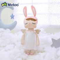 Originalus Metoo 34cm Angelas Su Sparnais Angela Princesės Pliušinė Lėlė Vaikams Kimštas Žaislas Šventės Gimtadienio Dovanos Idealiai Tinka Vaikui Kūdikiui 34cm balta