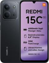 Xiaomi Redmi 15C 6.9-inch (17.5 cm) 5G, USB Type-C, 4GB RAM, 128GB Storage, 6000 mAh Battery, Black