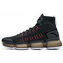 Anta NASA Basketball Culture High-Top Shoes Men Sneakers Black Red 91831190-4 40