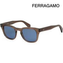 Sunglasses SF1057S 232 Translucent Brown Horn-rimmed Blue Tinted Lenses Fashion