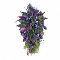 Purple Tulip Wreath Spring Summer Artificial Flower Garland Front Door Wall Decorations Wedding Party Home Decor